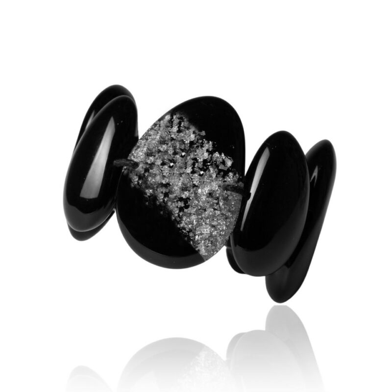 BRACELET INSPIRACAO ORLANDO NOIR ARGENT