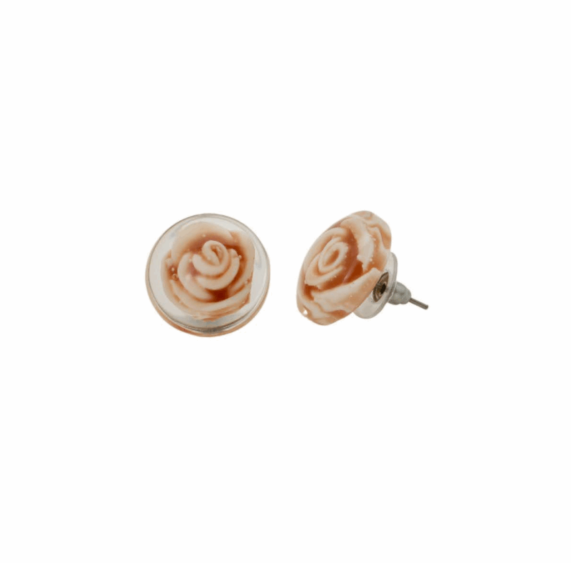 BOUCLES D'OREILLES KALINDA CREME