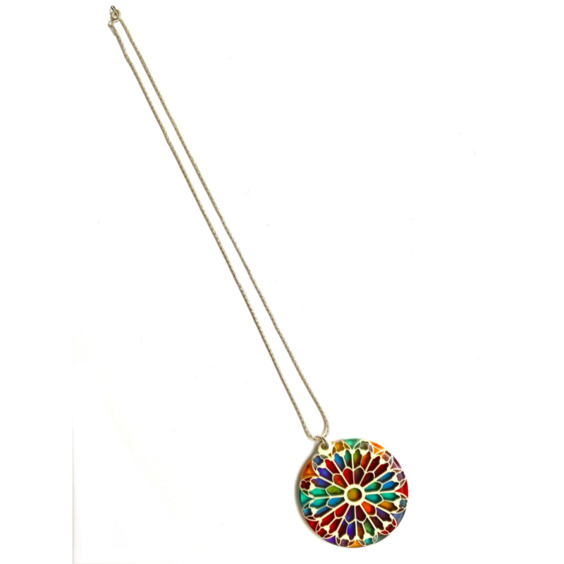 COLLIER VITRAUX ROSACE