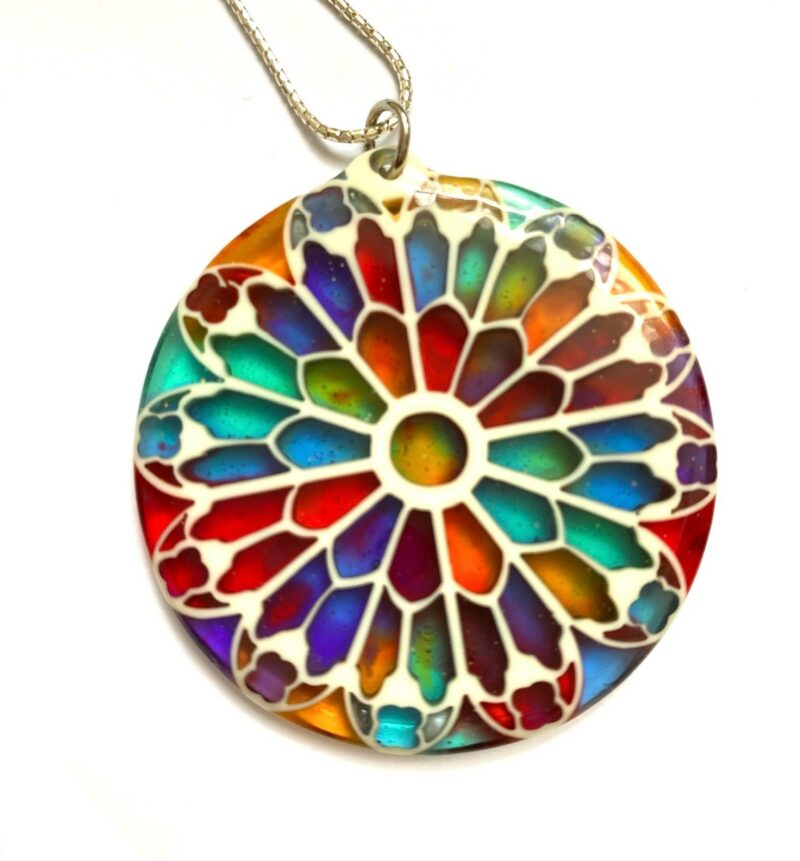 COLLIER VITRAUX ROSACE