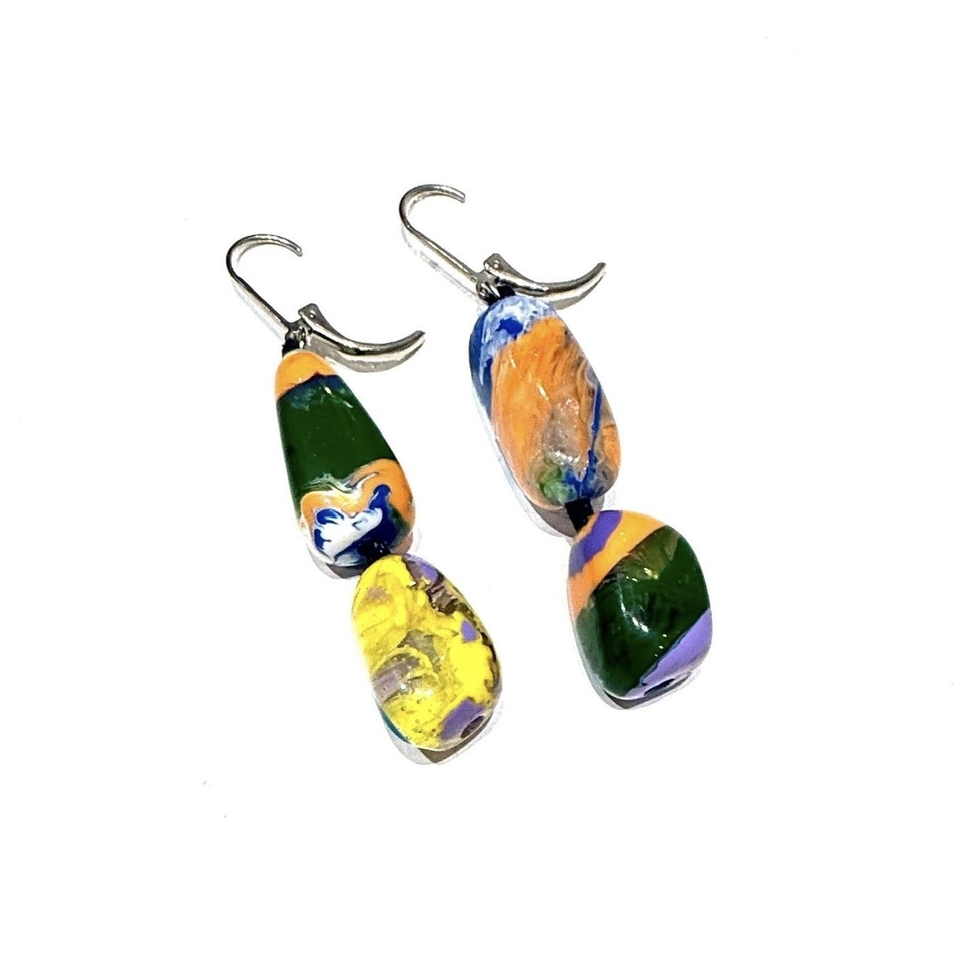 BOUCLES D'OREILLES 2 WAVES POLLOCK