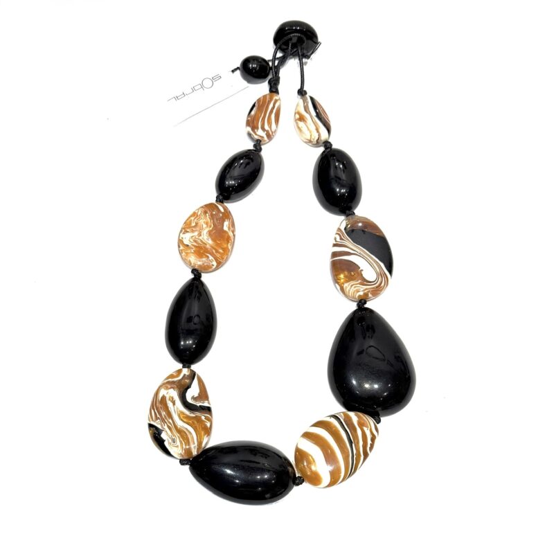 COLLIER LIS-ELEN CARAMEL & NOIR